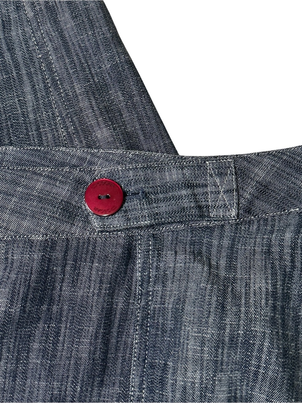Vintage Oscar by Oscar De La Renta Women’s 12 Dark Chambray Denim Trouser Pant - Picture 10 of 14